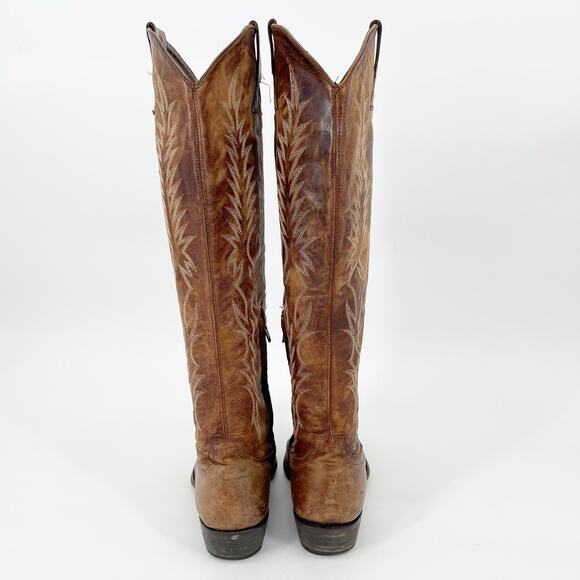 Old Gringo Women’s 8.5 Mayra Brass Brown Knee High Tall Western Cowgirl Boots - Picture 7 of 11